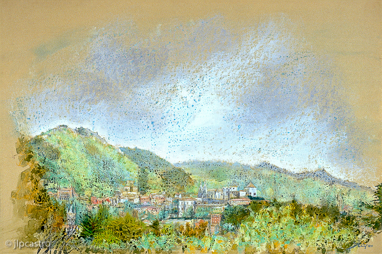 sintra, vista da quinta dos plátanos, 89